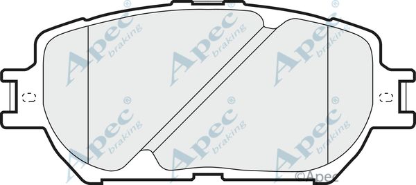 APEC BRAKING stabdžių trinkelių rinkinys, diskinis stabdys PAD1290